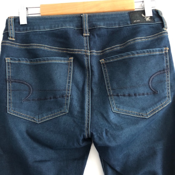 American Eagle Super Super Stretch Jegging Blue 8 - Picture 4 of 9